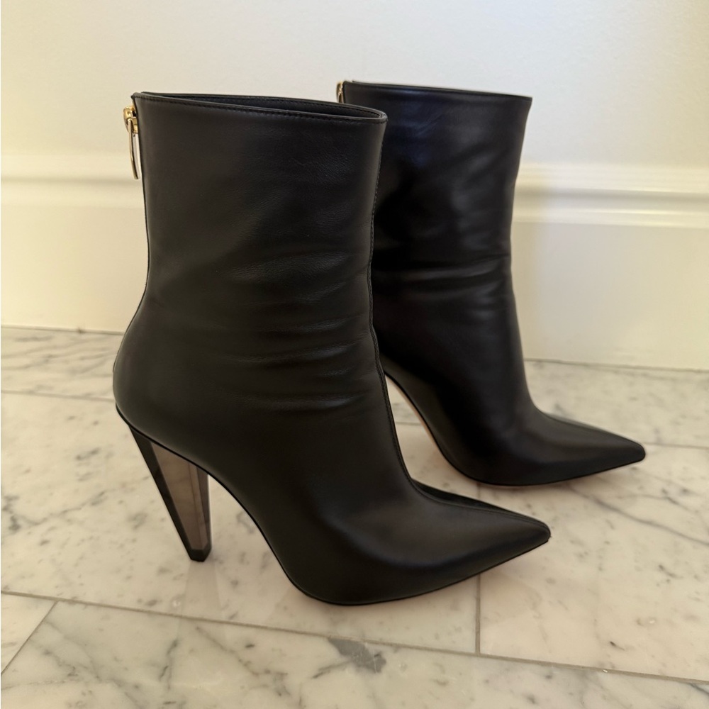 Gianvito Rossi Black Leather Heeled Boots